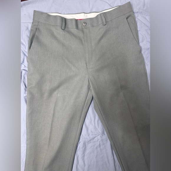 Alfani Men's Slim Fit Gray Dress Pants - Picture 7 of 13